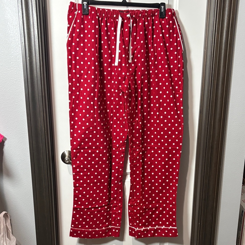 Noble Mount Red Polka Dot Pajama Pants